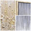Golden Cascade Textured Glitter Hand Painted Framed Canvas Wall Art