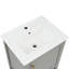 Meuble-lavabo de 20 po avec lavabo, armoire de salle de bain avec porte à fermeture douce, support de rangement et tablette ouverte-133441789