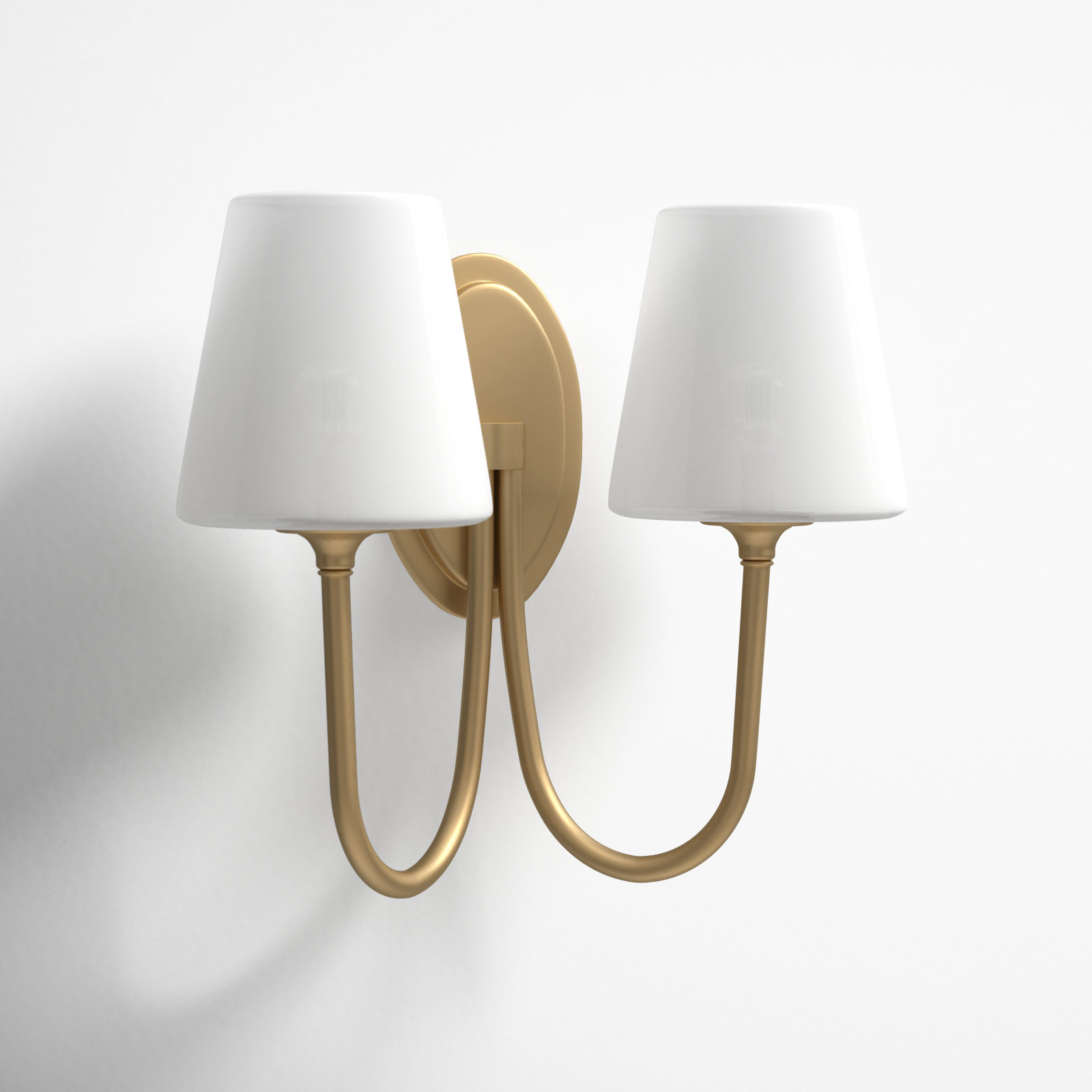2-Light Wallchiere, Vibrant Gold