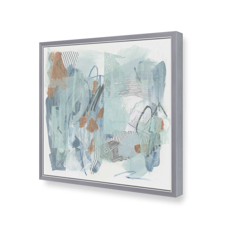 «Llueve el Martes I» par June Erica Vess, reproduction d'art, H 30 po x l 30 po, Argent argent