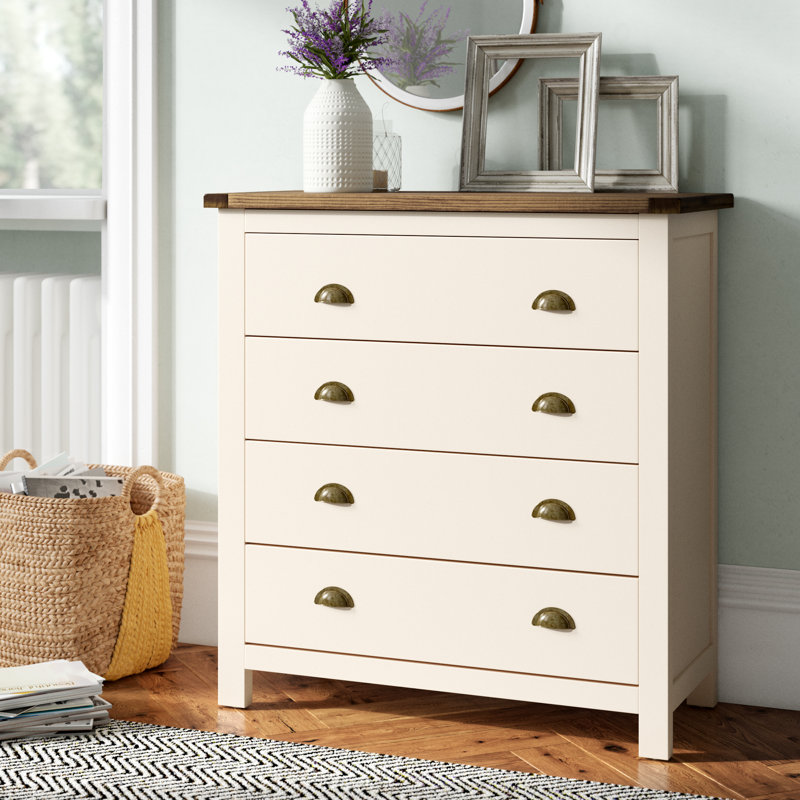 90 cm W Chest of 4 Drawers