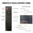 33 Inch Infrared Electric Fireplace Insert, Touch Panel Home Decor Heater,Smokeless Firebox .With Fixed Trim Kit .With Crackling Sound