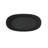 Matte Black 65" Solid Surface Soaking Bathtub, Deep Soak Freestanding Tub