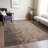 Machine Washable Indoor/Outdoor Xhevrie Chocolate Rug-1992394616