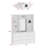 9-Drawer 7-Shelf Wardrobe With A Large Mirror