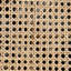 Ensemble de 2 chaises de salle à manger en rotin noir 15,5 x 20,5 x 35,5 po