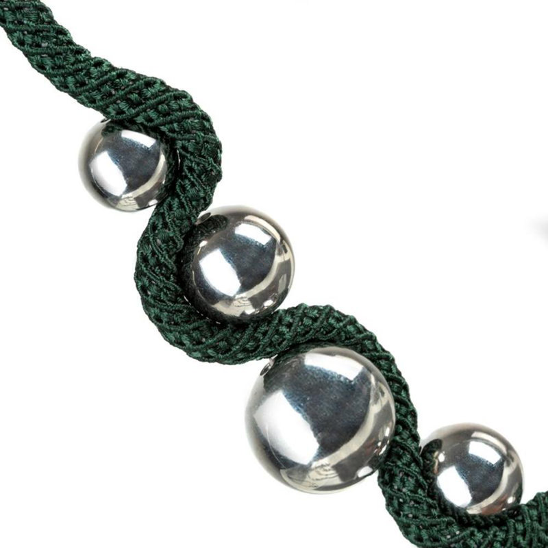 Losh Fabric 16cm Curtain Tieback, Dark Green