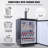 VEVOR 5.7 Cubic Feet Silver Dual Tap Freestanding Kegerator with Adjustable Temperature