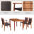 Alisha-May Acacia Wicker 4 - Person Patio Conversation Set