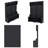 Modern Hallway Hall Tree With Metal Hooks And Storage Space, Multi-functional Entryway Coat Rack With Shoe Cubbies, Black-419128449