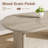 70.8-Inch Oval Dining Table for 6 to 8 Persons - Wood Table with Substantial Base in Winter Gray for Kitchen, Living Room or Office-1894925424