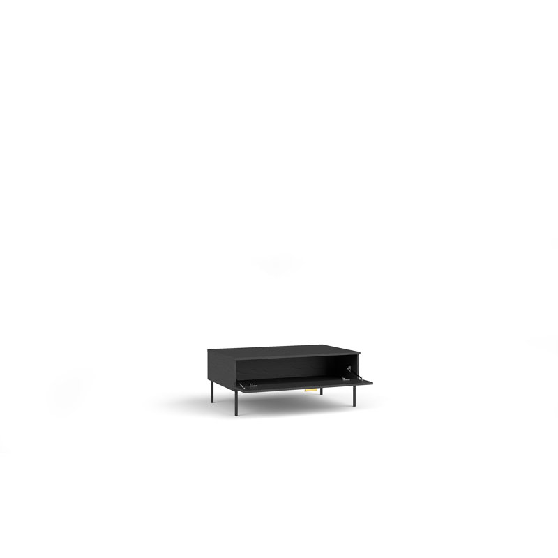 Coffee Table with Storage, Black