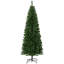 Crayon, arbre de Noël artificiel non éclairé, sapin de Noël mince avec branches réalistes, arbre d'Halloween avec 618 pointes, vert-1458111480