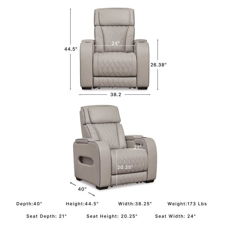 Boyington Power Recliner, Beige