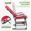 Chaise pliante d'extérieur rouge-1787511337