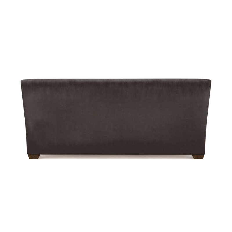 Canapé Rivington, Cuir rétro chocolat, H 31 po x l 84 po x P 37 po, Naturel
