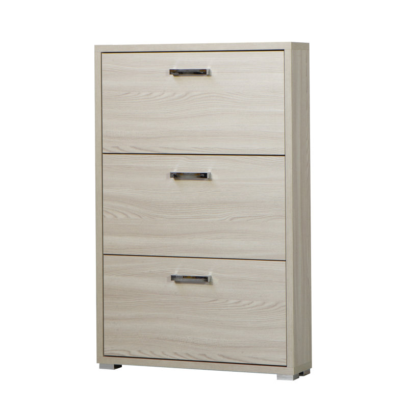 9 Pair Flip Down Shoe Storage, Elm