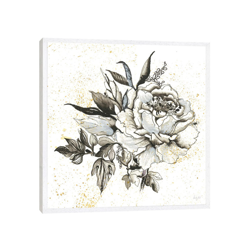 Elegance II by Kristy Rice - Print on Canvas, 45.72cm H x 45.72cm W x 3.81cm D, White Framed