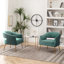 Fauteuil d'appoint en velours Chynna-1665429078