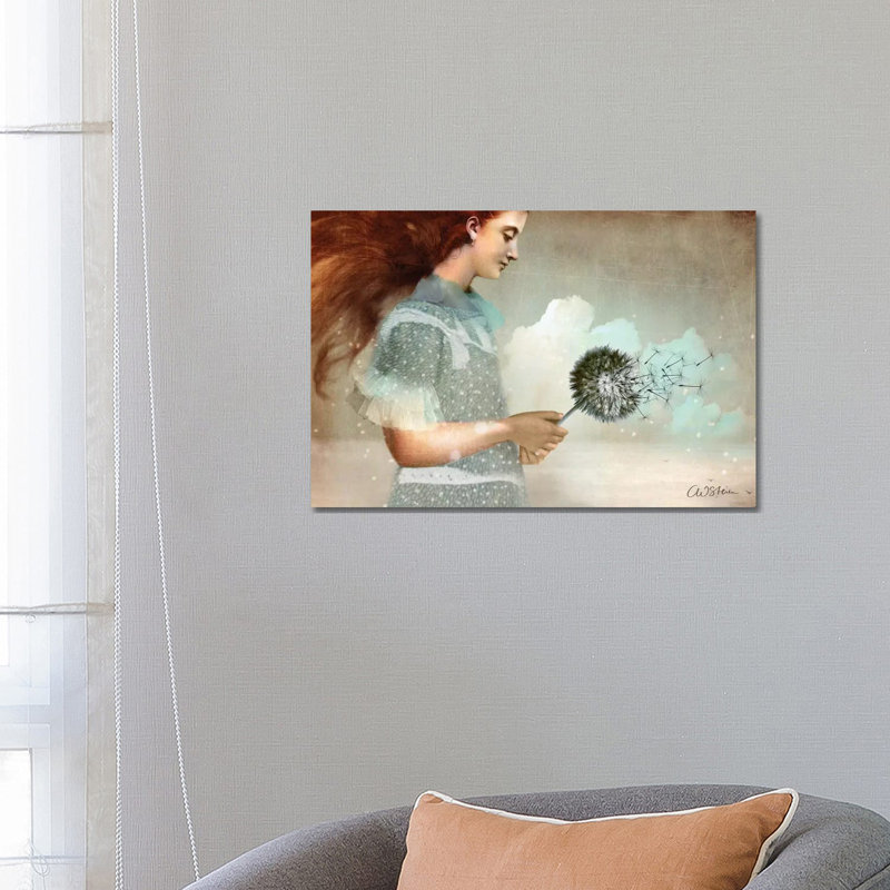 Reproduction d’art « make a Wish » par Catrin Welz-Stein, H 18 po x l 26 po x P 1,5 po, Toile tendue, Pas de tapis