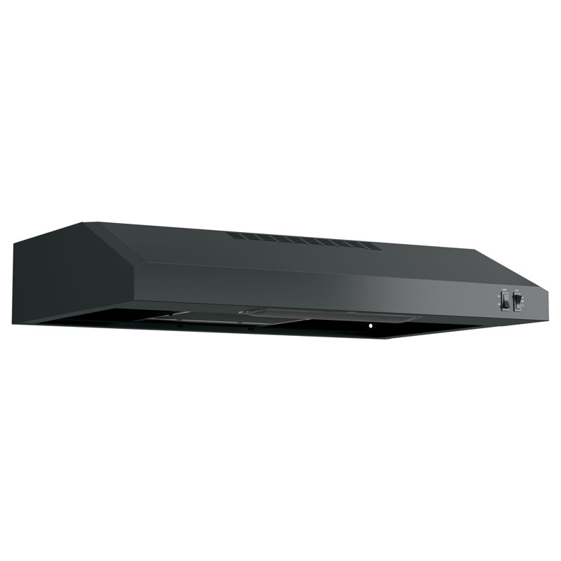 30" 200 CFM Convertible Under Cabinet Range Hood, Black