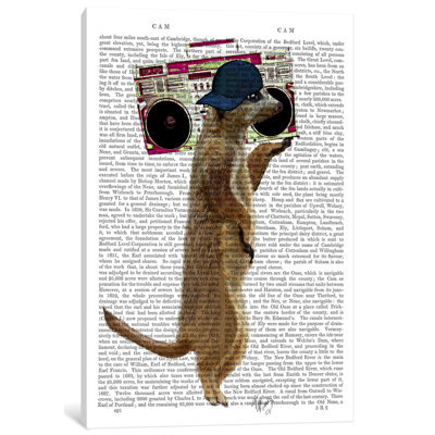 « ghetto blaster », impression sur toile tendue