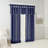 Twist Tab Lined Window Curtain Panel Navy 50x84"-763904592-763904598