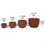 4 pots de fleurs en céramique, pot de fleurs moderne pour patio, jardin ou rebords de fenêtre-773101682