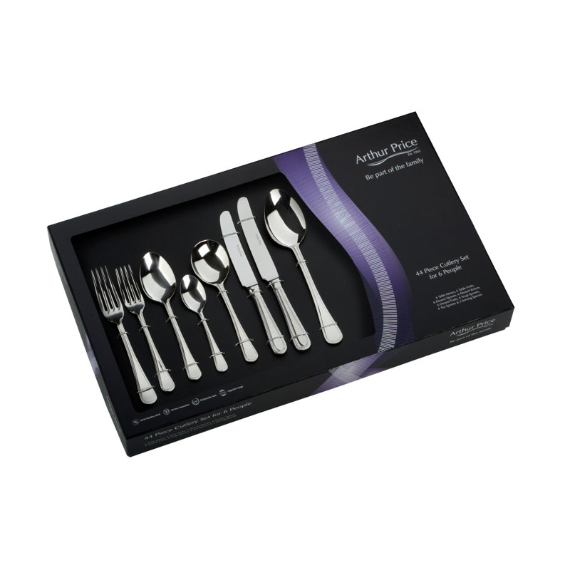 Arthur Price, Bead - 44 Piece Cutlery Set, Service for 6