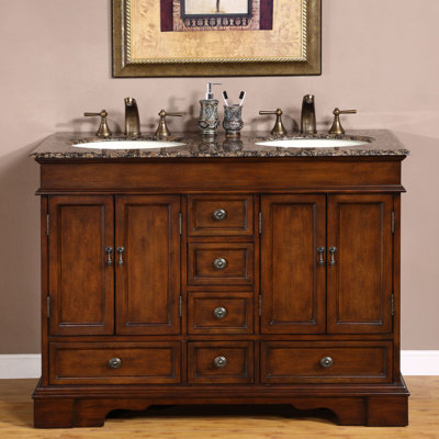 Ensemble de meuble-lavabo double 48 po Alberga