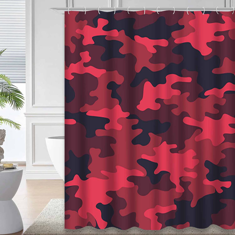 Rideau de douche Camouflage, L 72 po x l 78 po