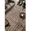 Tapis en polyester recyclé brun et ivoire Areonna-739043943