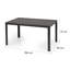 Rectangular Outdoor Dining Table - 150 cm W 90 cm D-42115025