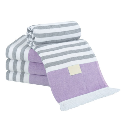 Serviettes de plage 100% coton 35 x 60 po Peshtemal