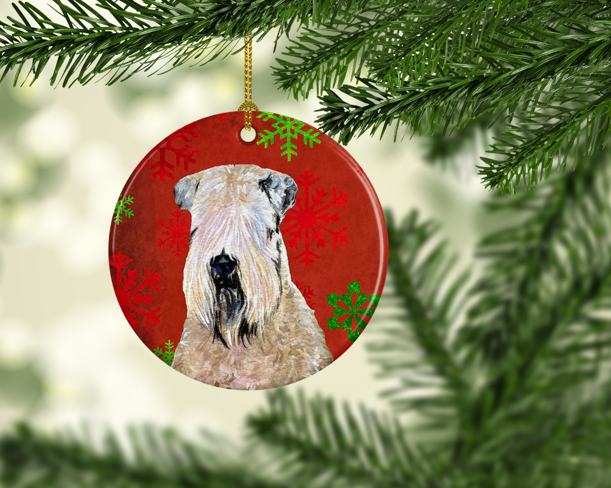 Wheaten terrier outlet ornaments