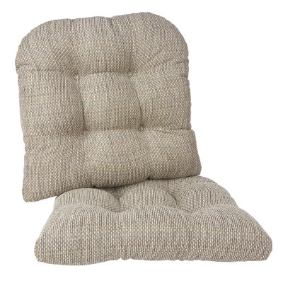Coussins de siège larges antidérapants Lukaj 17 po x 17 po, ensemble de 2