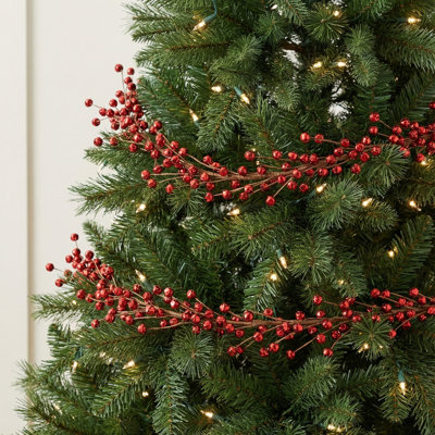 60" Artificial Red Jingle Bell Christmas Garland, Red