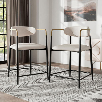 Chaise de salle à manger à hauteur de comptoir 2 pièces