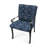 23" x 45.5" Awning Navy Stripe Outdoor Chair Cushion with Ties-508501239