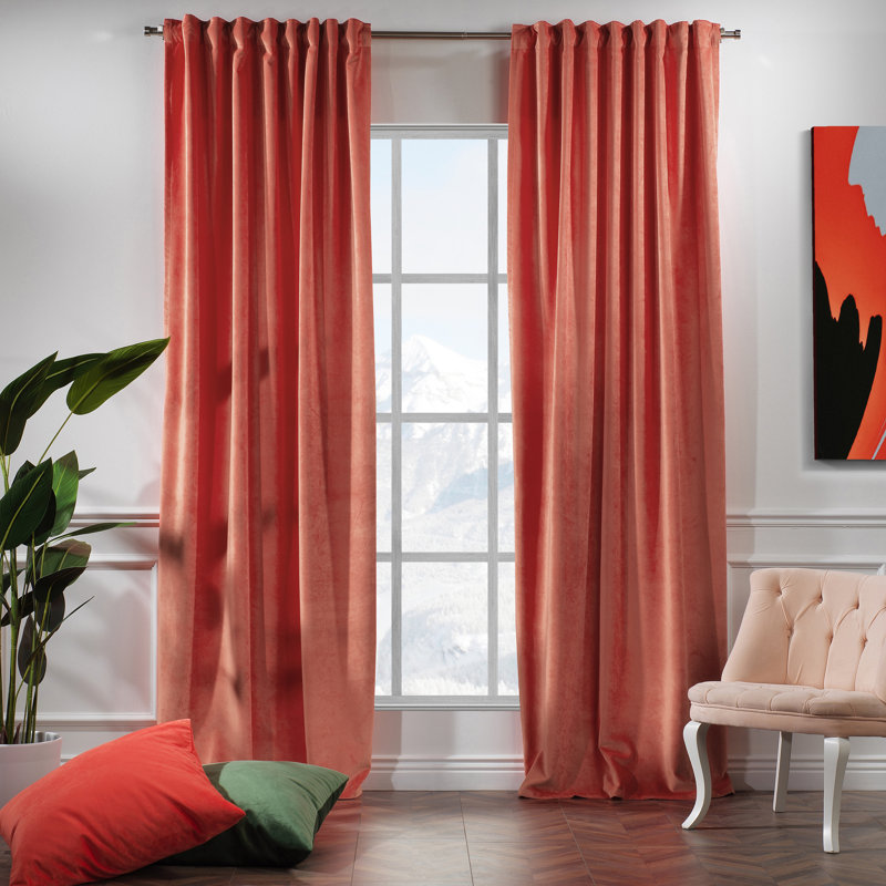 Decorative Double Panel in Matt, Extra Wide X Extra Long, L 52 po x L 84 po, 55 saumon
