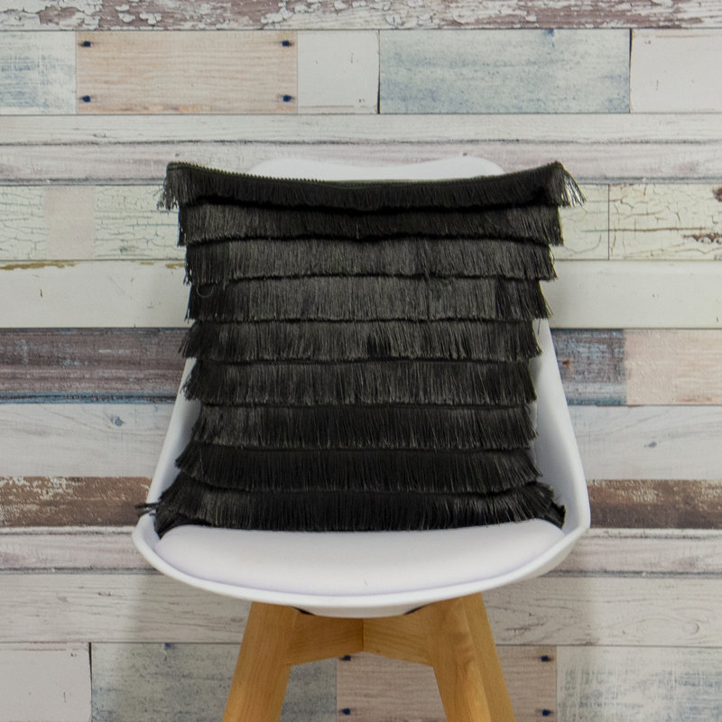 Flicker Graphite Square Cushion