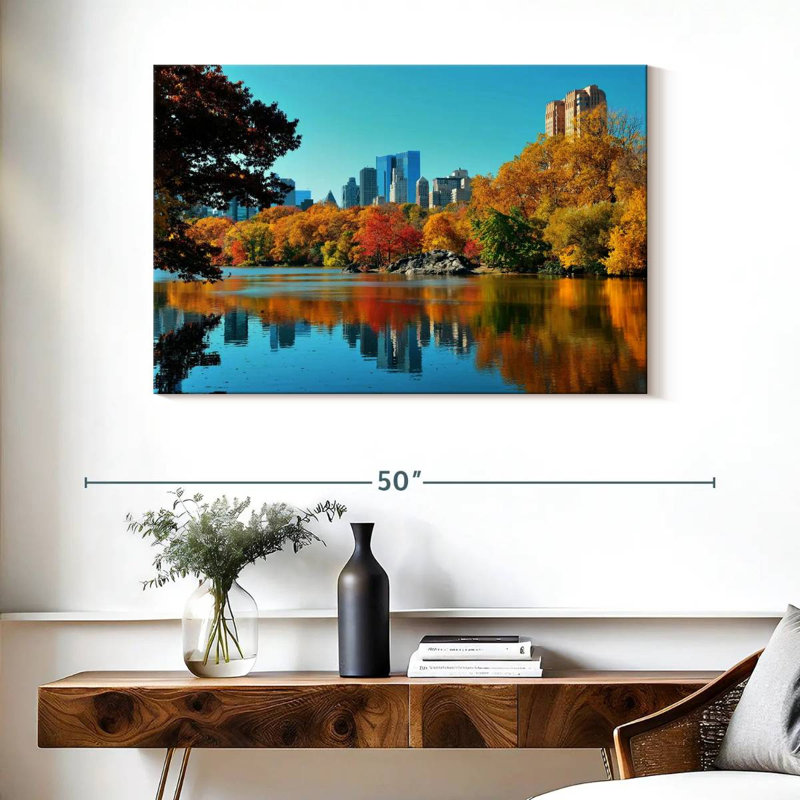 Rorry Central Park In Fall, 26" H x 39" W
