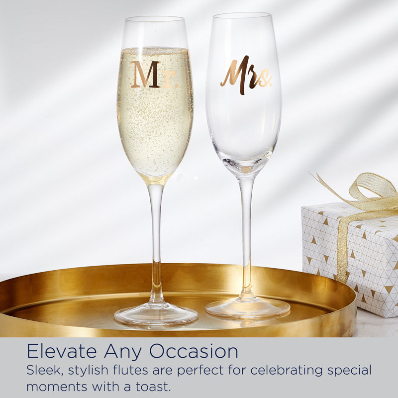 Mikasa Novelty 8 oz. Champagne Flutes