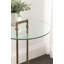 Table d'appoint ronde en verre et marbre-119048299