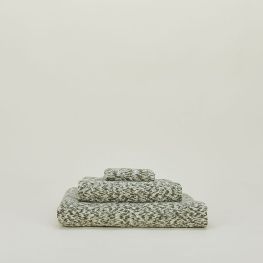 Cotton Terrycloth Towel, Olive/Sage, Washcloth - 1 Pack