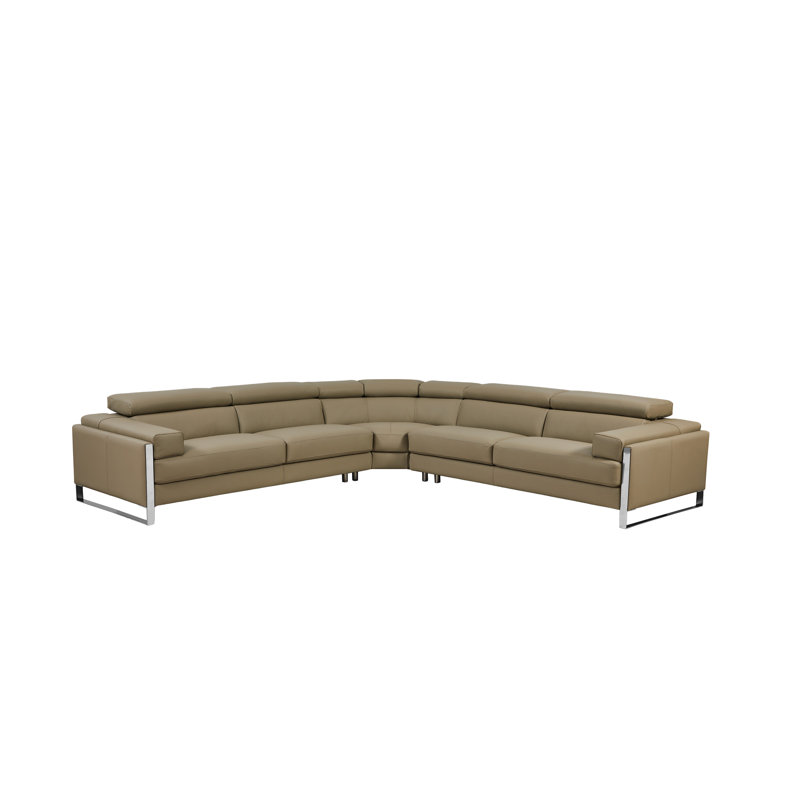 Canapé modulaire en cuir 3 pièces Aria