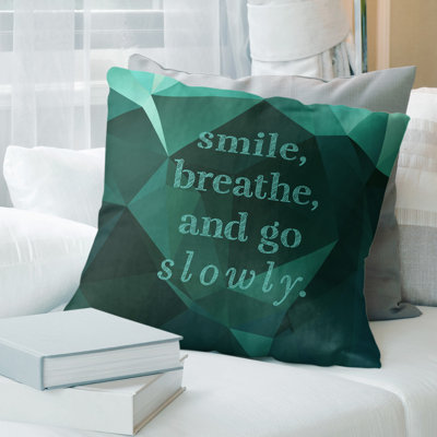 Housse de coussin Faux Gemstone Go Slowly