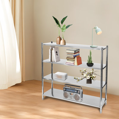 4 Tier Stainless Steel Adjustable Shelving