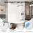 60"W 96"H 32"D Upgraded 0.2"thick SMC Shower Wall Surround, Glossy Surface, Quick Installation