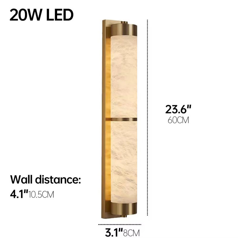 Alabaster Wall Sconce 24" H